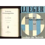 Lot von 2 Büchern zum Thema Technik dabei Lueger Lexikon der Fahrzeigtechnik A-Z, Technische