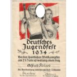 Urkunde zum "Deutschen Jugendfest 1934"