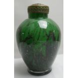 WMF - Ikora - 30er Jahre dekorativer überfangglas Vase mit sekundärem Blumenhalter, ursprünglich als