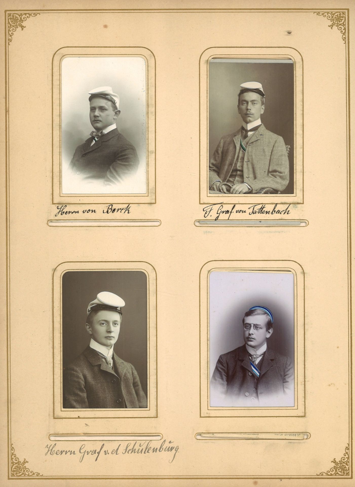 dickes Fotoalbum "für treue Dienste das Corps "Saxo Borussia" 1 Juni 1896" insgesamt 71 Portrait - Image 5 of 5