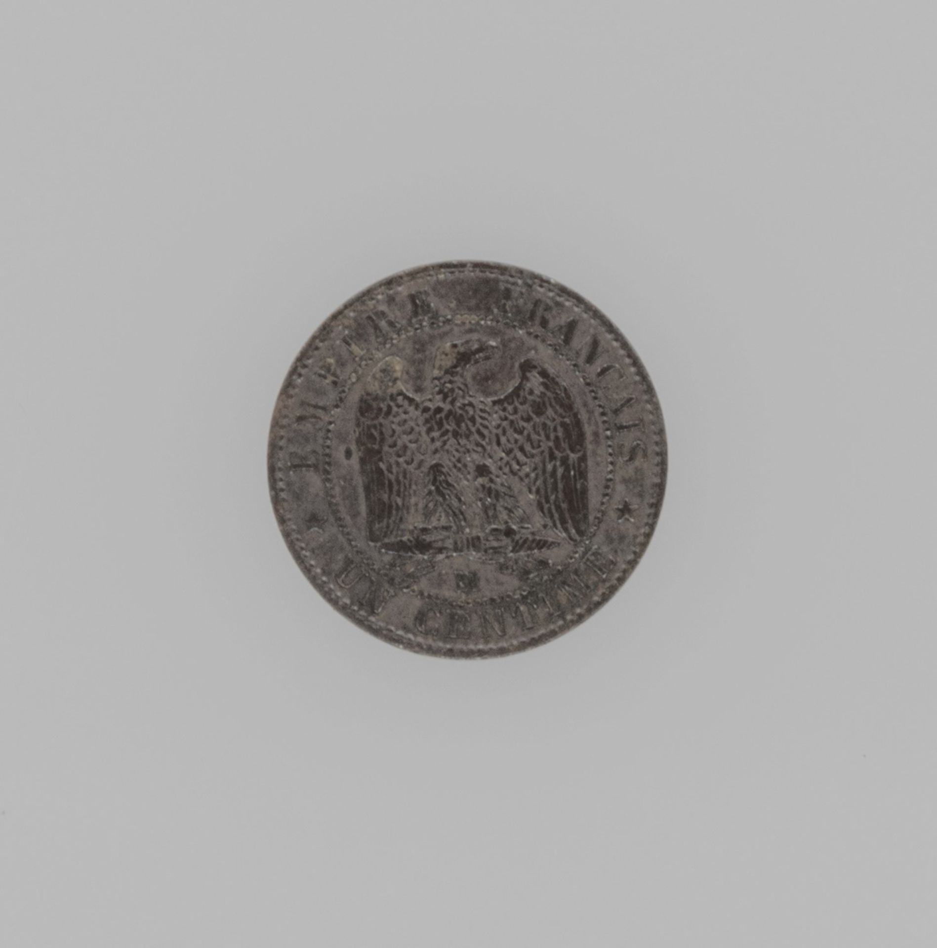 Frankreich 1857, 1 Centime - Münze "Napoleon III.". Münzstätte: Straßburg. Erhaltung: ss. - Bild 2 aus 2