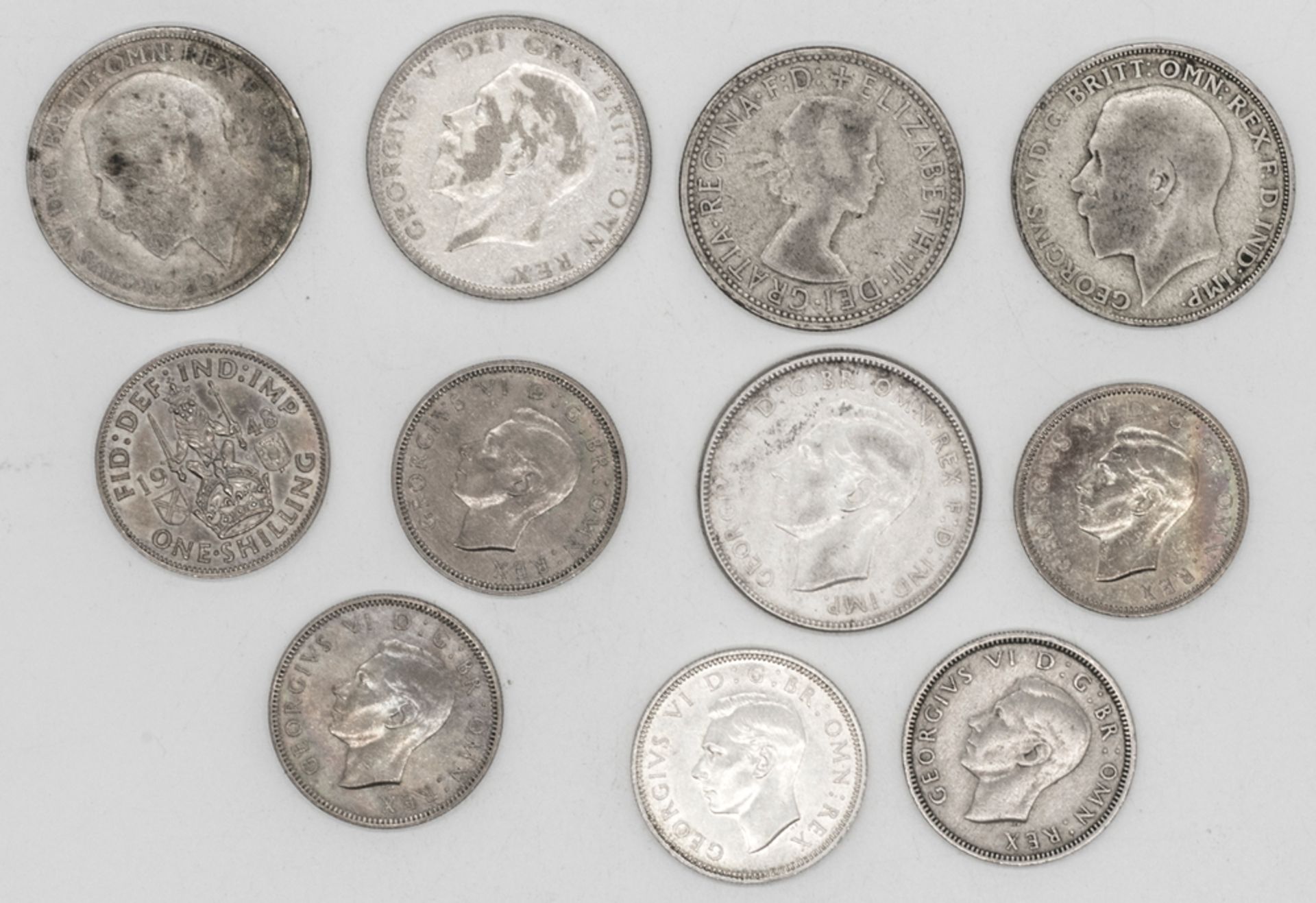 Großbritannien/Australien 1921/50, Lot Münzen. Bitte besichtigen. - Bild 2 aus 2