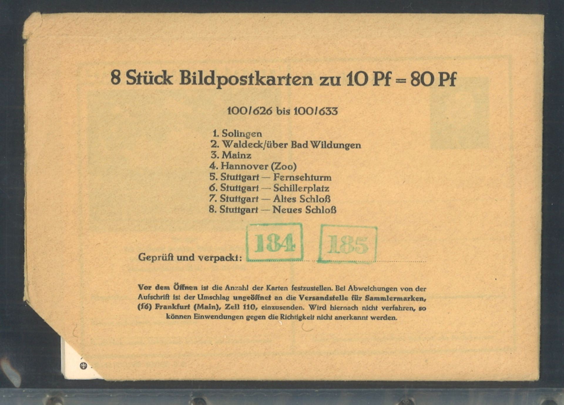 Briefalbum mit Inhalt Deutsches Reich, BRD sowie Bildpostkarten Serien. Bitte besichtigen - Image 3 of 3