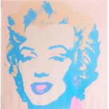 "Marilyn Monroe" Offsetdruck des Werkes von Andy Warhol 1967. Blattmaße: Höhe ca. 82 cm, Breite