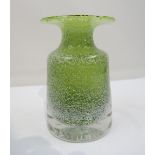 Zwiesel fondes Glas / Schaumglas Vase, leicht konische und breit ausgelegte Mündung, hellgrün