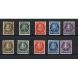 Berlin 1953 Minr. 101-105, postfrisch & gestempelt