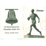 Olympia "XI. Olympiade Berlin 1936" Deutschland ruft zum Kampf!