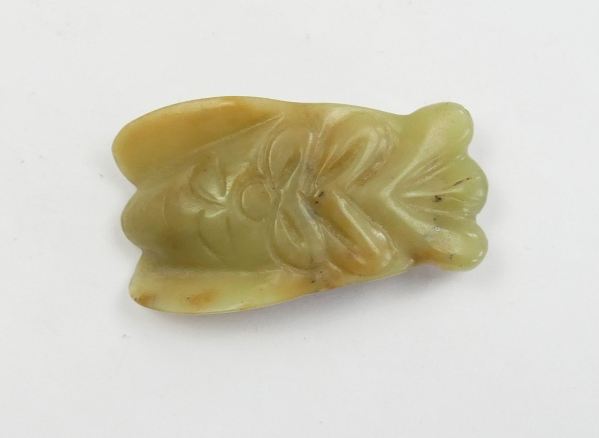 Jade? Schnitzerei, China, Länge ca. 5,5 cm - Image 2 of 2