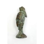 Bronzefigur Marabu, 1930er Jahre, Höhe ca. 7 cm
