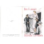 Der Fluggast - Deutsche Lufthansa. Werbebroschüre 1930er Jahre.