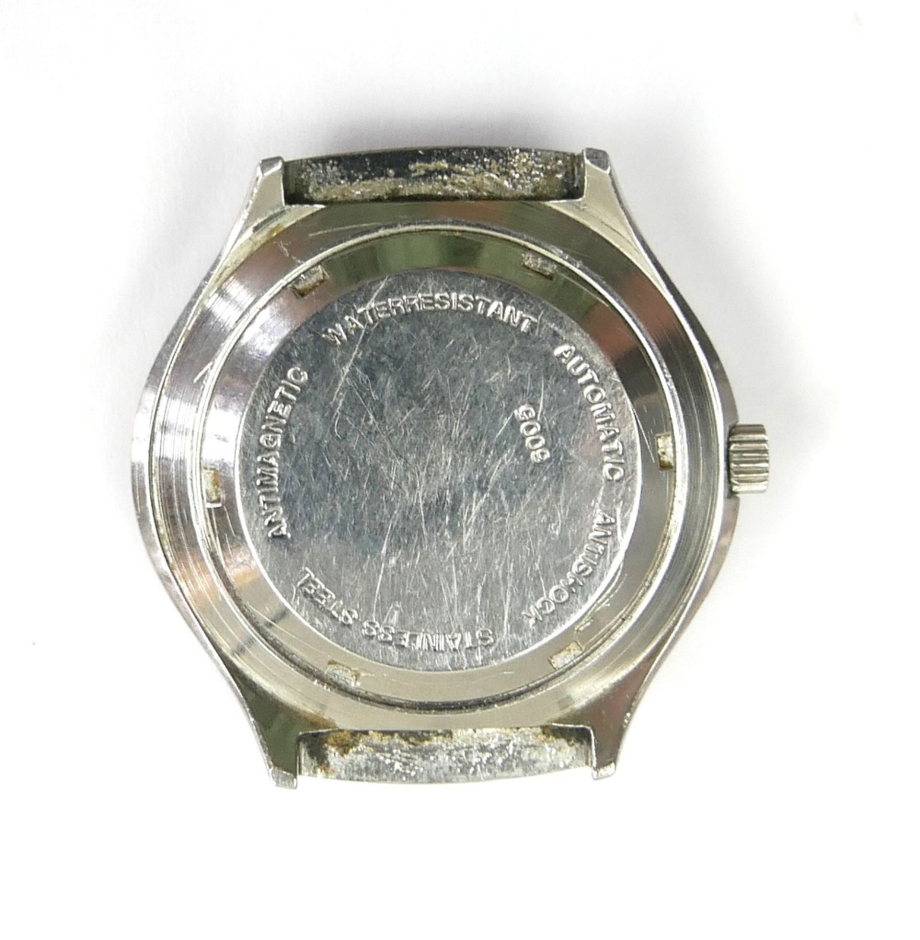 Herren Armbanduhr "Kasper Automatic 21 Jewels" mit Tag und Datumsanzeige. Funktion geprüft - Bild 2 aus 2