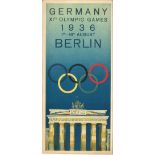 Olympische Spiele 1936 Berlin, Werbebroschüre in Englisch.