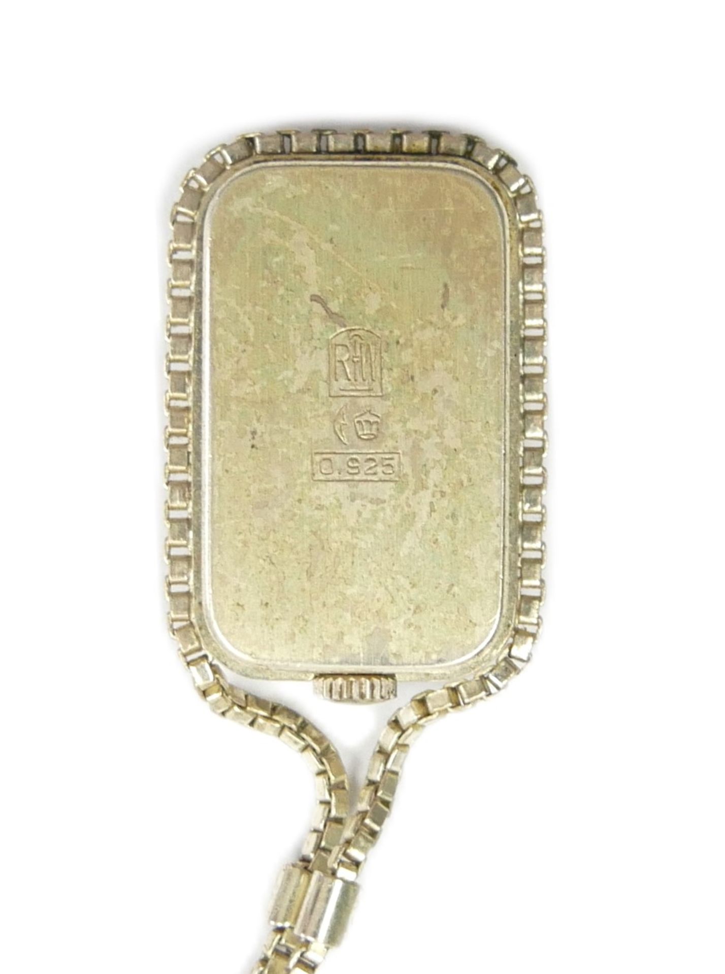 Aus Sammlung! Damen Uhr an Kette, Länge ca. 60 cm. 925er Silber - Image 3 of 3
