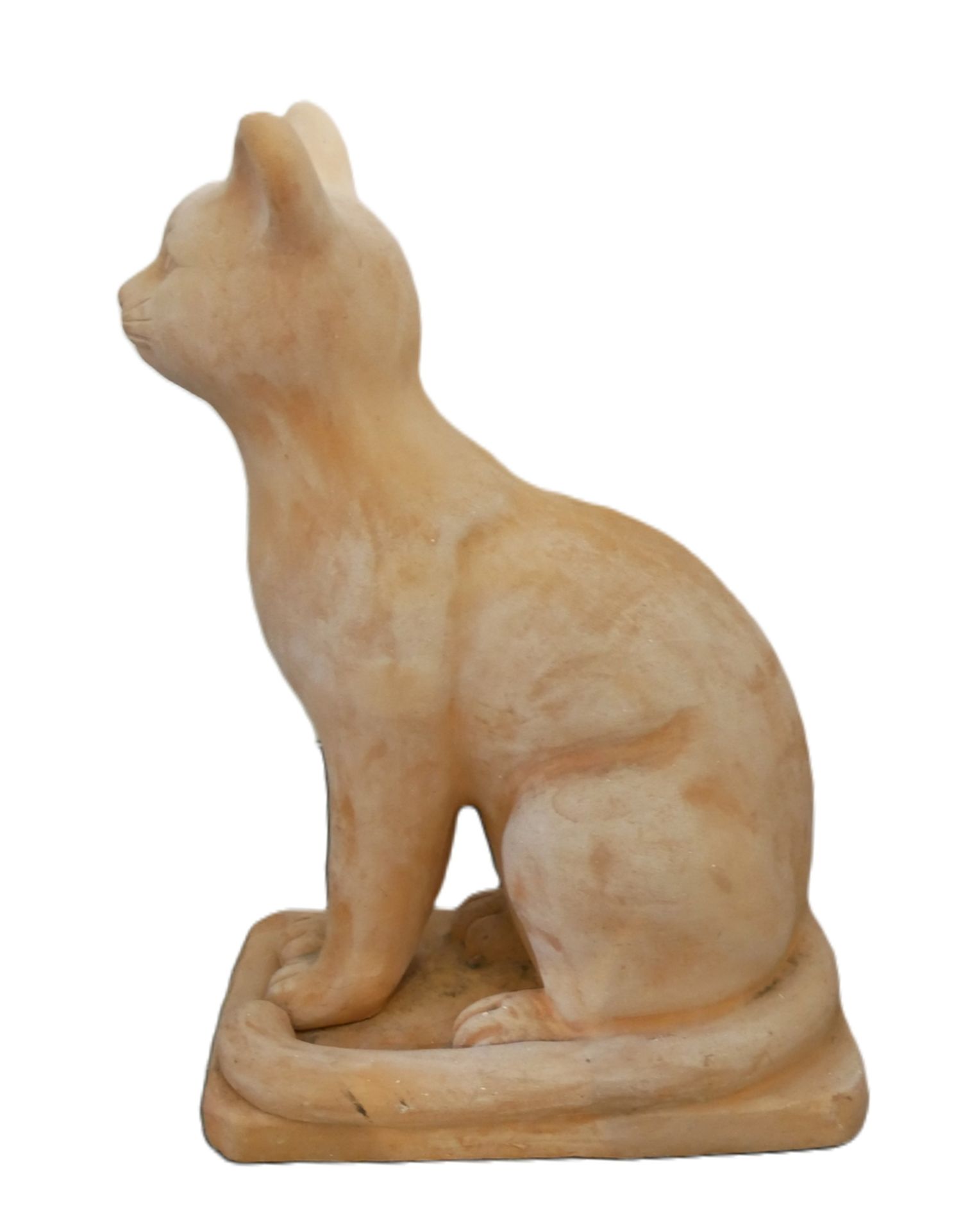 Tonskulptur "Katze", Höhe ca. 47 cm, Breite ca. 27 cm - Image 2 of 2