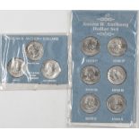 USA, Susan B. Anthony Dollar Sets. 1 x 1979 und 1 x 1979/80. Qualität: stgl.