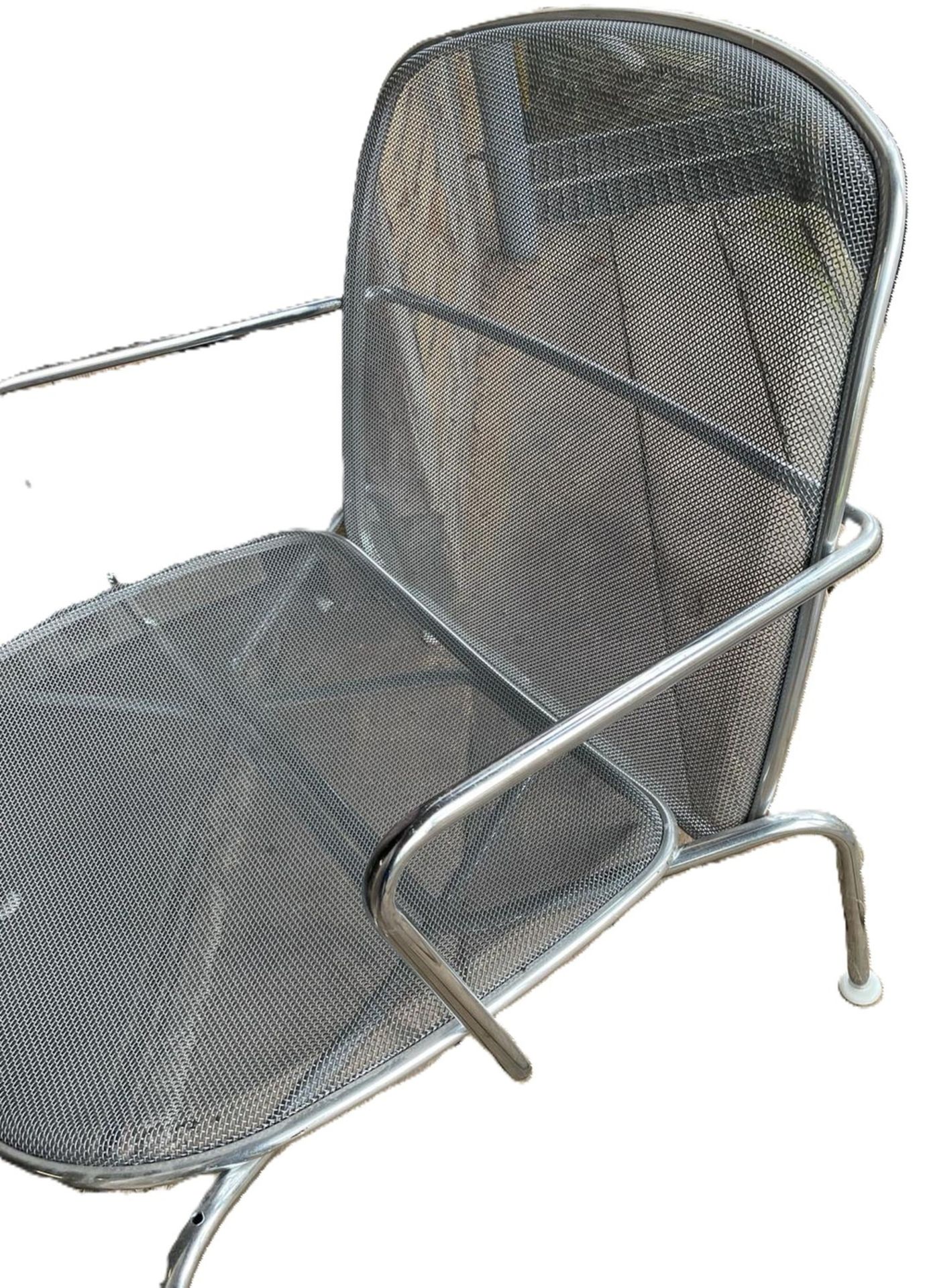 wohl Firma Knoll, Metall Longchair, Sitzfläche abnehmbar, Designklassiker aus den 80er Jahren. - Image 2 of 3