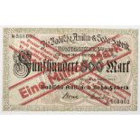 Deutschland 1922, BASF Ludwigshafen a. Rhein, Notgeld 1 Millionen Mark. Erhaltung: vz.