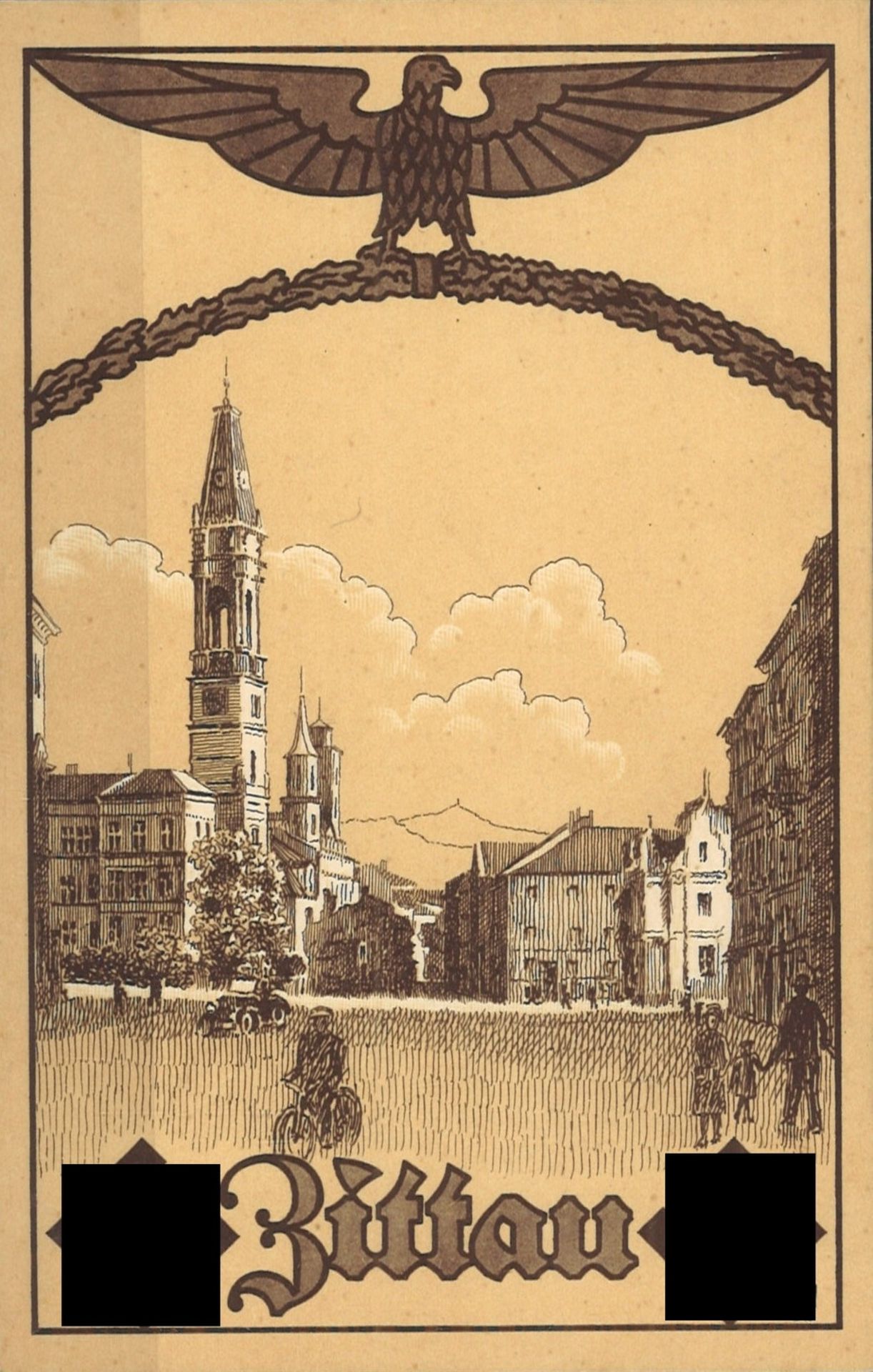 Postkarte "Zittau" 1932