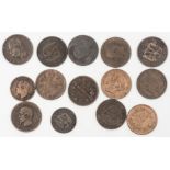 Frankreich / Italien, Lot 10 Centimes / Centesimi - Münzen, Napoleon III. / Vittorio Emanuele II.
