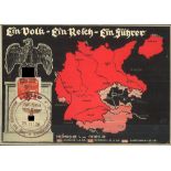 dekorative Propagandakarte "Heimkehr des Sudetenlandes 1938", frankiert mit Sudetenland