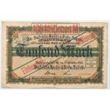 Deutschland 1922, BASF Ludwigshafen a. Rhein, Notgeld 100 Millionen Mark. Erhaltung: ss.