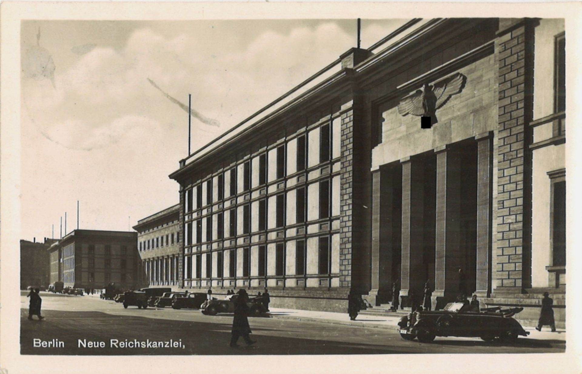 Feldpost. Fotokarte Berlin Neue Reichskanzlei. Nr. 926 Kunstverlag Robert Hügel, gelaufen