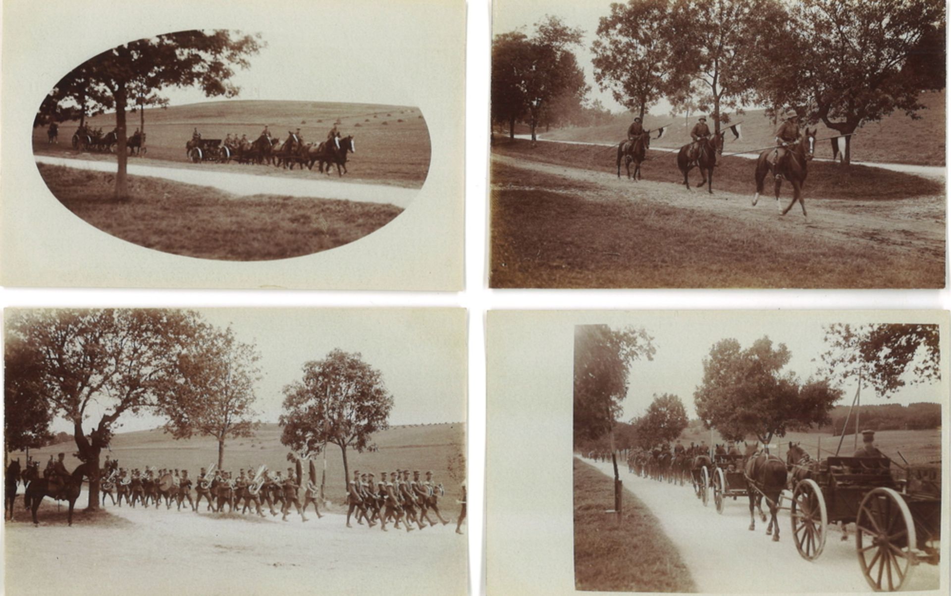 lot Soldaten Fotos / Postkarten 1. Weltkrieg, insgesamt 4 Stück