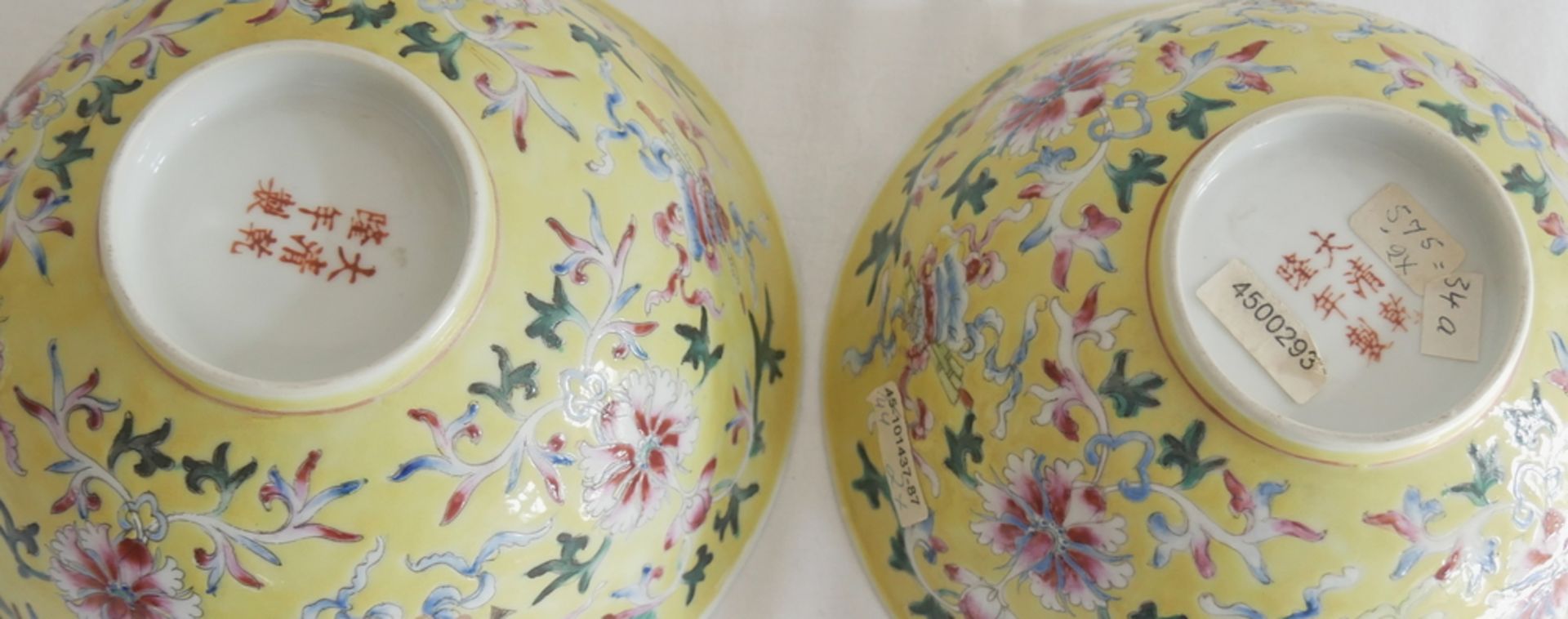 Aus Sammelauflösung! Altes chinesisches Porzellan des 19. Jahrhunderts. 2 Schalen, um 1880 - 90. - Image 3 of 3