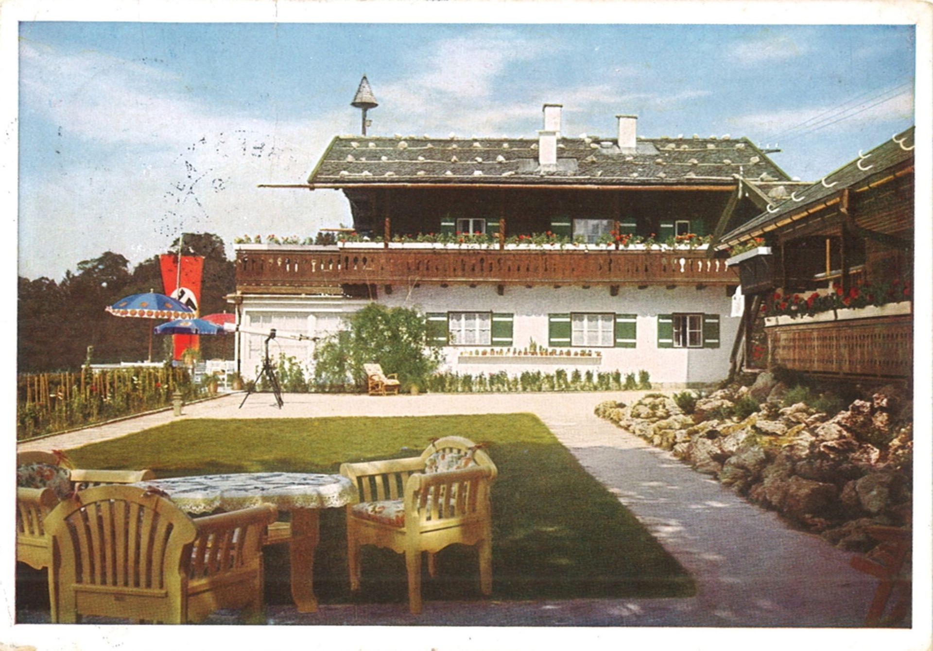 Postkarte "Haus Wachenfeld. Landhaus des Reichskanzlers im Berchtesgaden (Obersalzberg)" Nr. 413