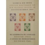 Vignetten Block Lübeck. Neudruck der ersten Lübecker Briefmarken von dem Original-Urstein im