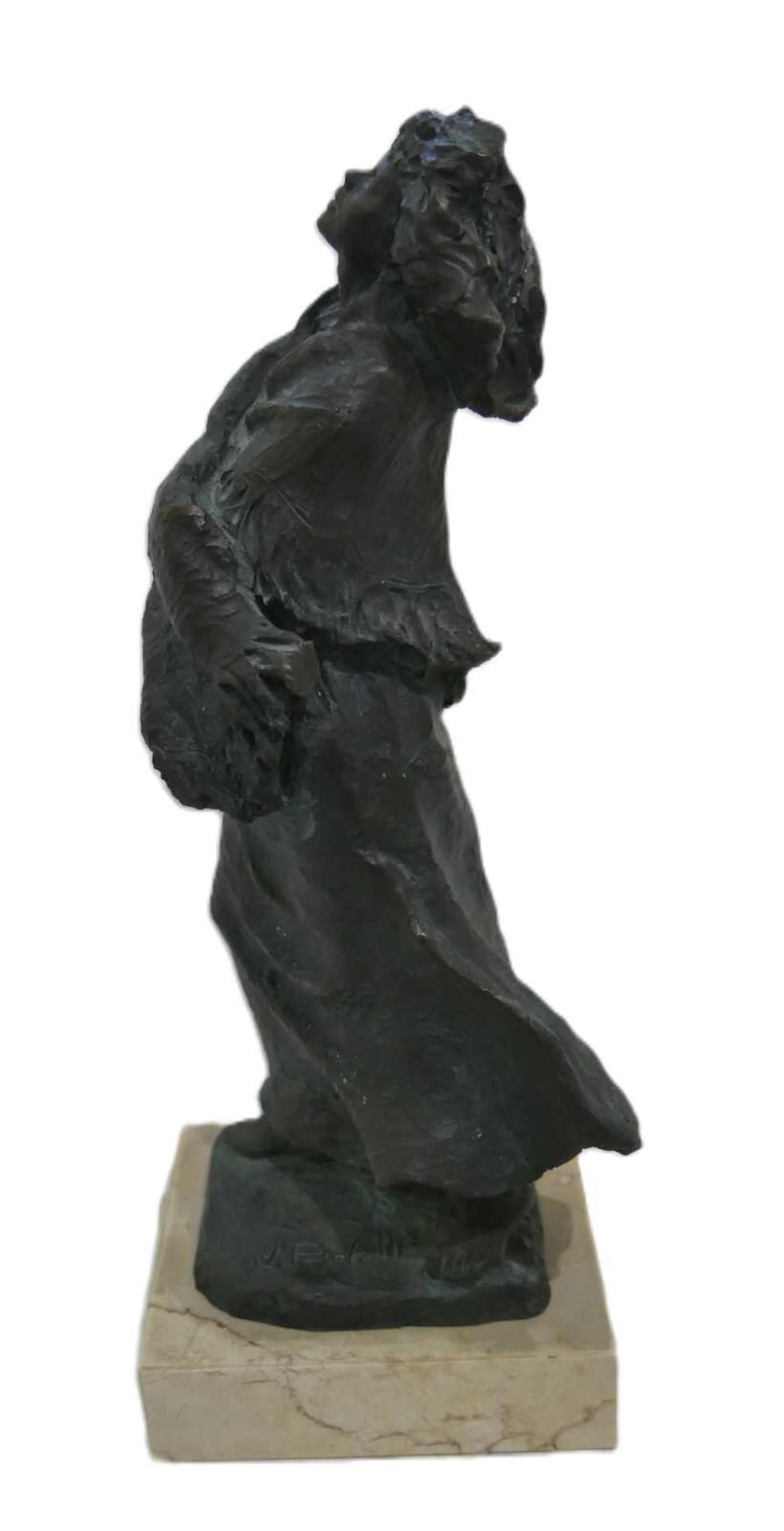 Joseph Bofill (1942), Bronze Skulptur "Frau im Sturm" (Die Windbraut), in Bronze. Figurenmaße: - Image 4 of 4