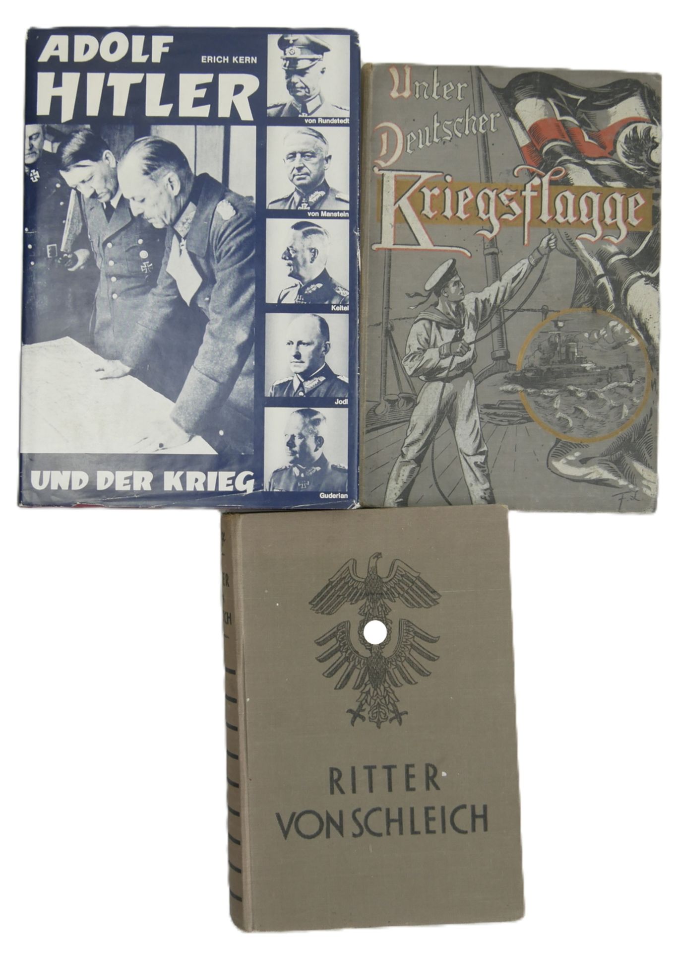 Lot Bücher, dabei Adolf Hitler und der Krieg, Ritter von Schleich sowie unter Deutscher
