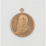 Medaille Landwirtschaftliches Bezirksfest Hilpoltstein 1901. Durchmesser: ca. 29 mm.