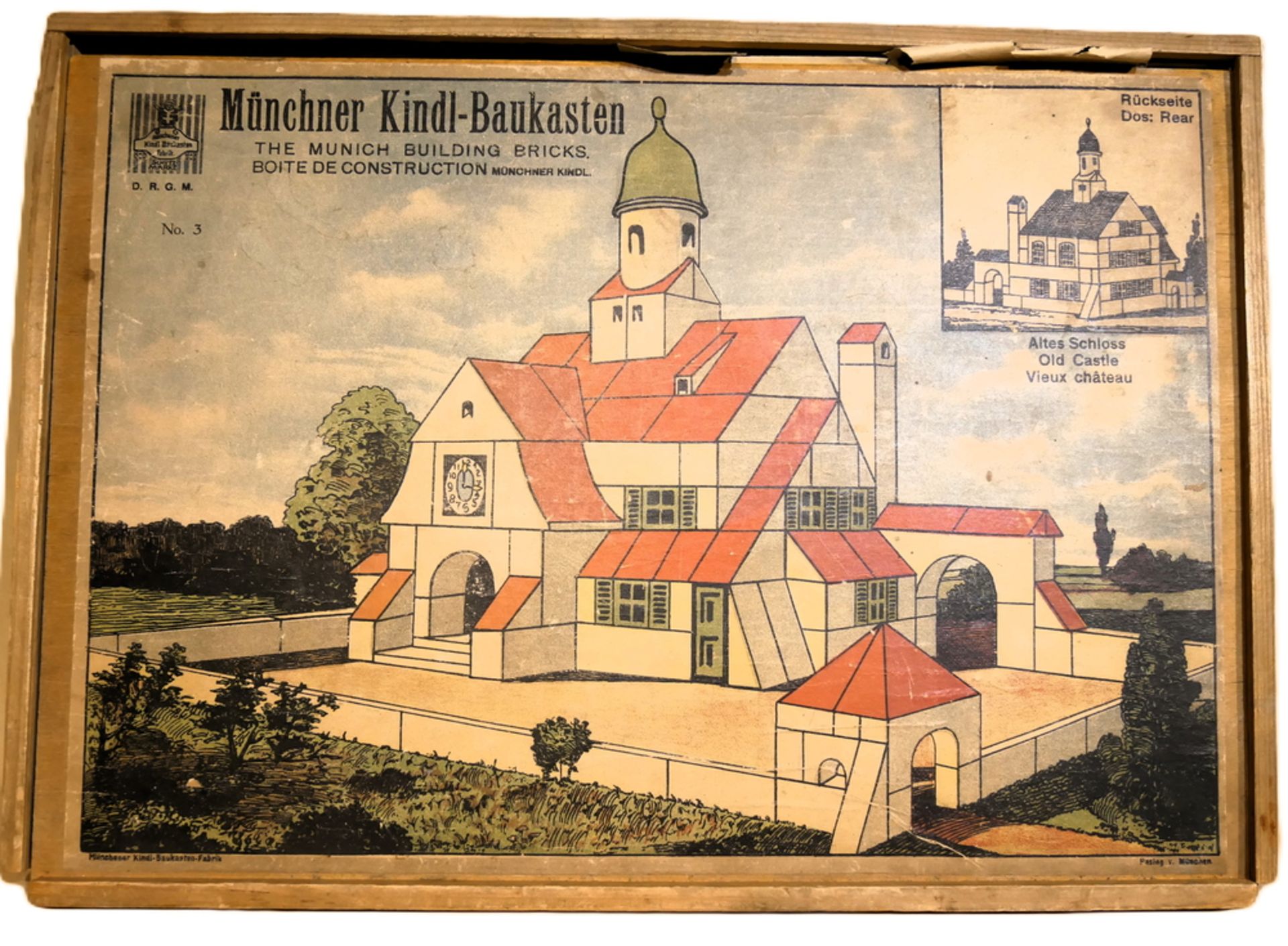 Münchner Kindl-Baukasten "Altes Schloss" No. 3. Nicht auf Vollständigkeit geprüft!