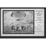 Postkarte "Zur Erinnerung an die drei Musketiere der Luft" 13. April 1928