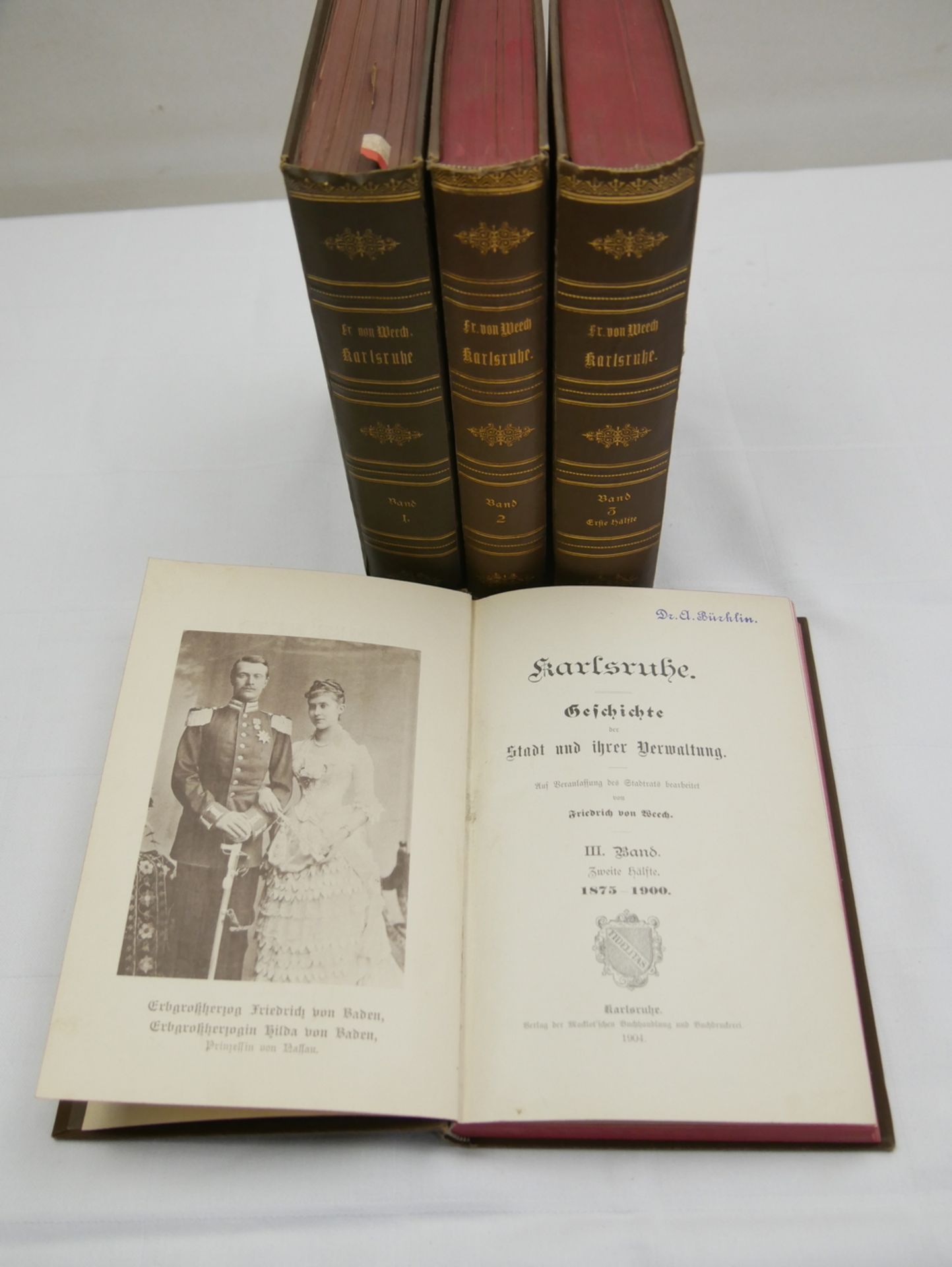 Karlsruhe. Geschichte der Stadt und ihrer Verwaltung von Friedrich von Weech. 1. Band 1715-1830,