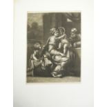 Druckgrafik Ludwig von Siegen nach dem Gemälde von Annibale Carracci 1642 - 1657 "Die Heilige