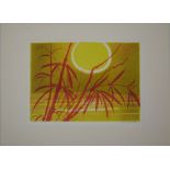 Martin RITTER (1905-2001) Lithographie "Sonnenuntergang" handsigniert. Blatt 508 K 31/100.