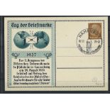 Tag der Briefmarke 1937 "Tag der Briefmarke für alle Länder ist der Sonntag nach dem 7. Januar"