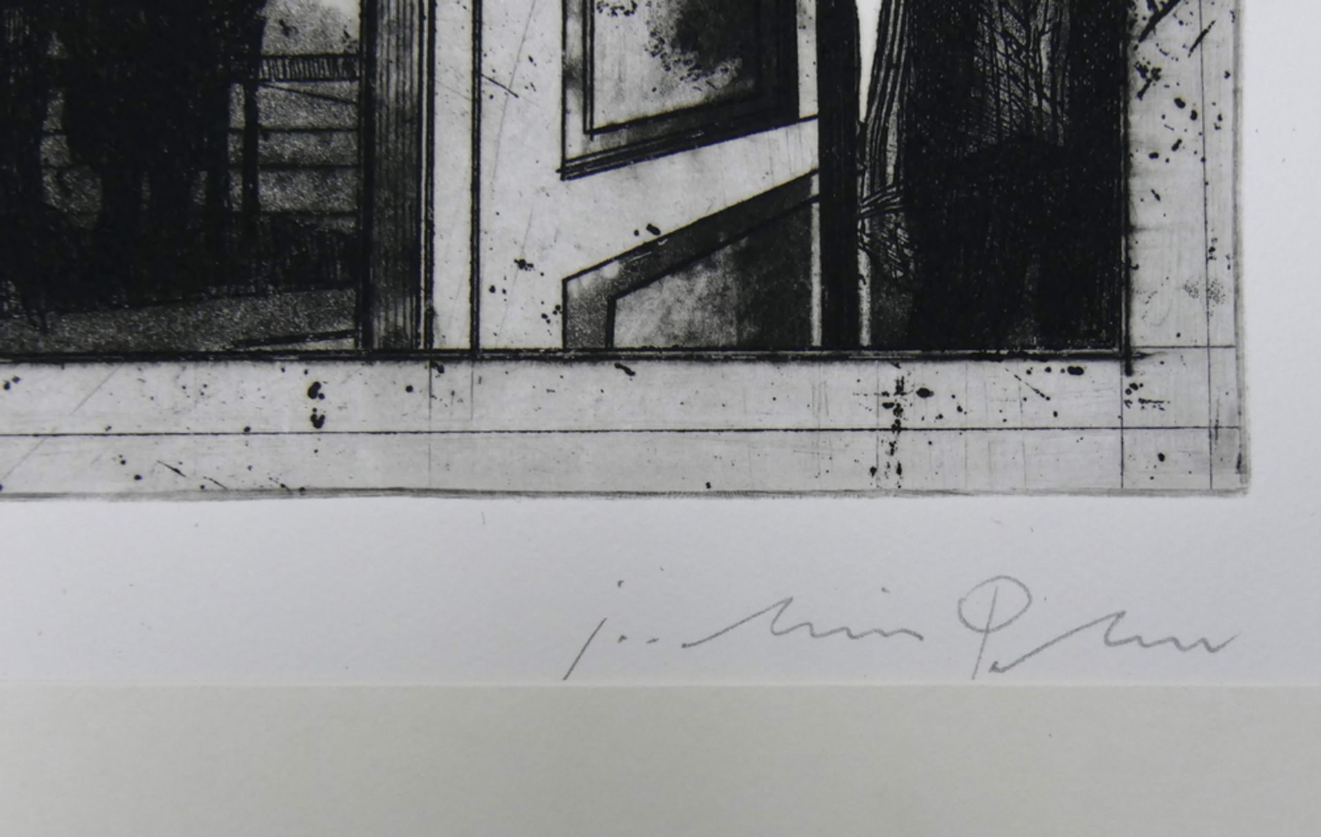 Joachim PALM (1936) Radierung, handsigniert Joachim Palm. Blatt 26/115. Blattmaße: Höhe ca. 53 cm, - Image 2 of 2