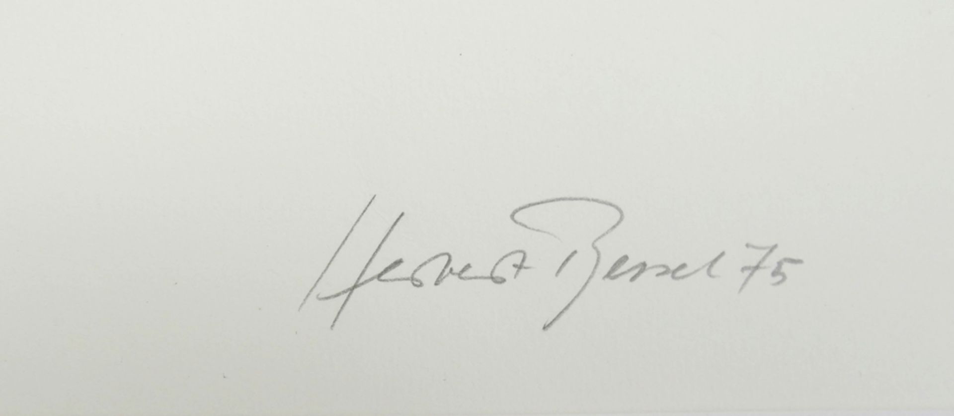 Herbert Bessel 1921 - 2013. "Abstrakte Komposition" signiert Herbert Bessel 75. Blatt 20/80. - Bild 2 aus 2