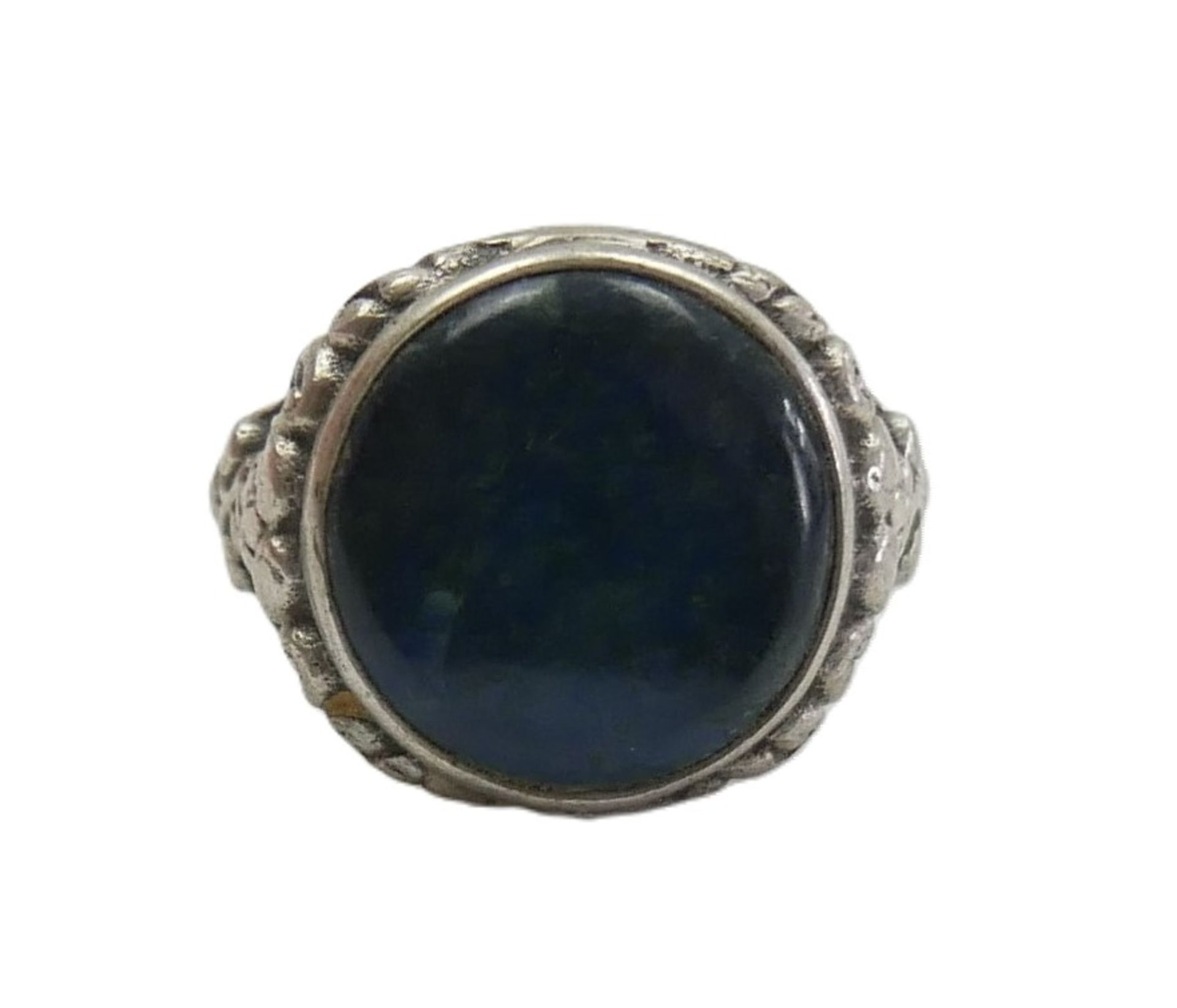 835er Silberring mit Lapislazuli. Ringgröße 63