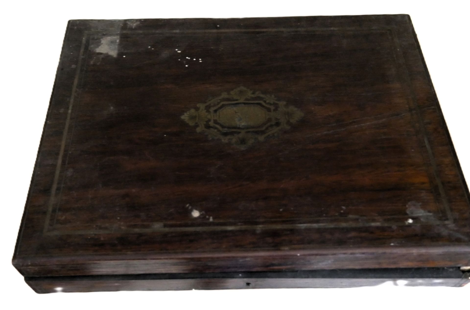 Token - Box Loupe de Thuja Napoleon III. Antikes Spiel, 19. Jahrhundert. Box weißt beschädigungen - Image 3 of 3