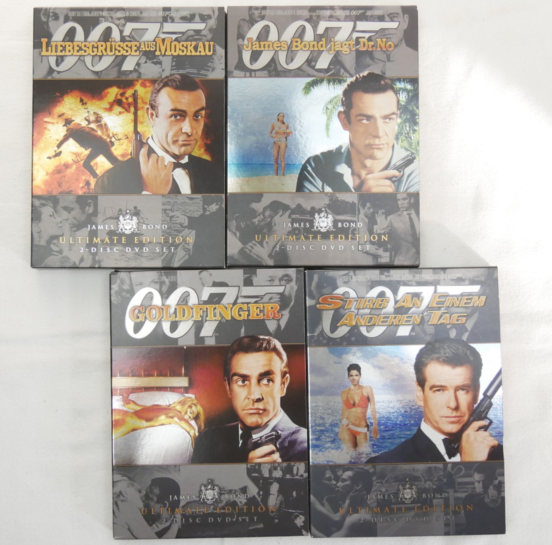DVD´s 007, insgesamt 4 Stück, dabei Liebesgrüsse aus Moskau, James Bond jagt Dr. No, Goldfinger,