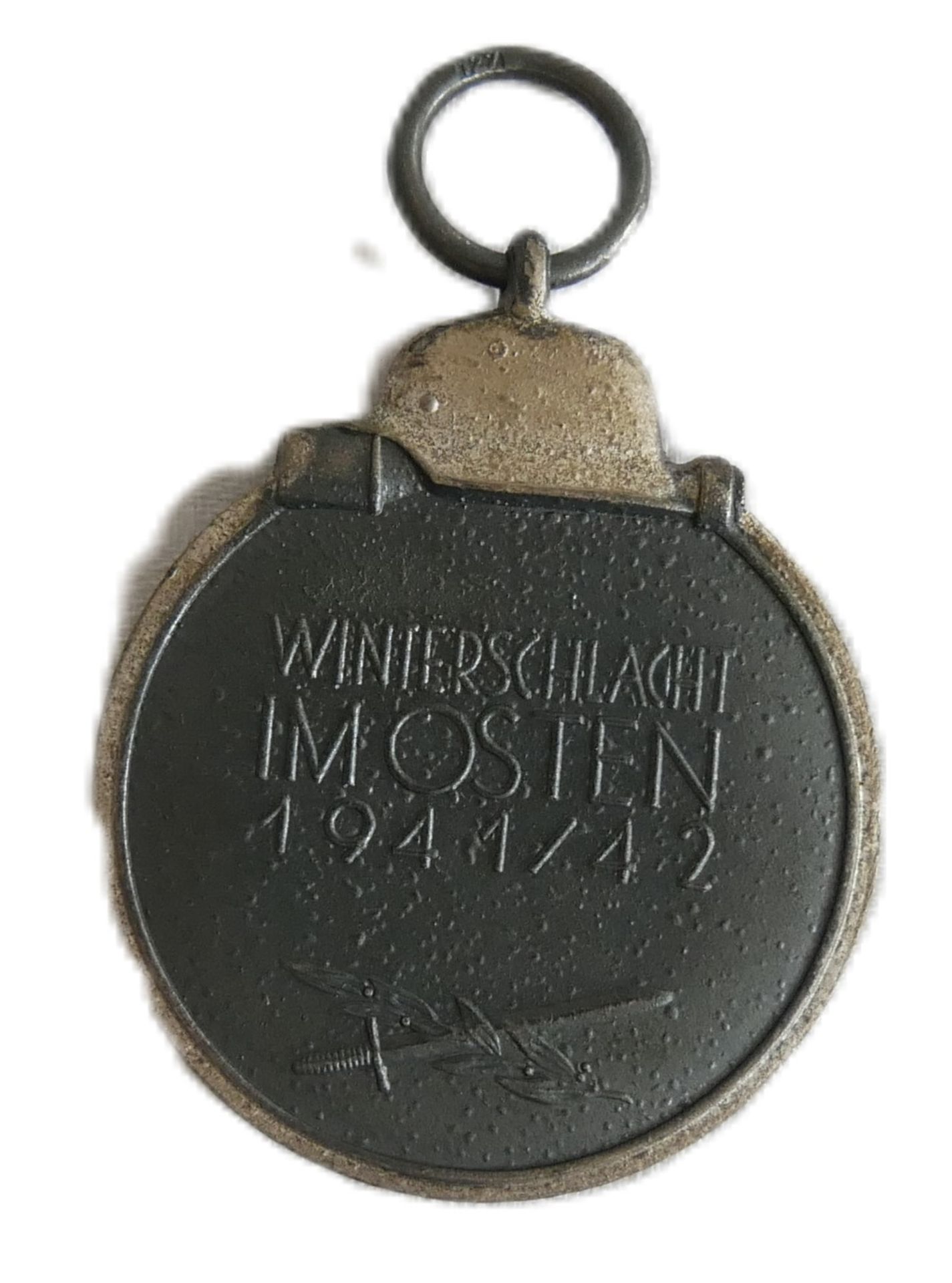 3. Reich Medaille "Winterschlacht im Osten 1941/42" Ostmedaille in Verleihungstüte - Image 2 of 2