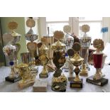 Großes Lot Pokale, MSC Frankenthal, verschiedene Jahrgänge.