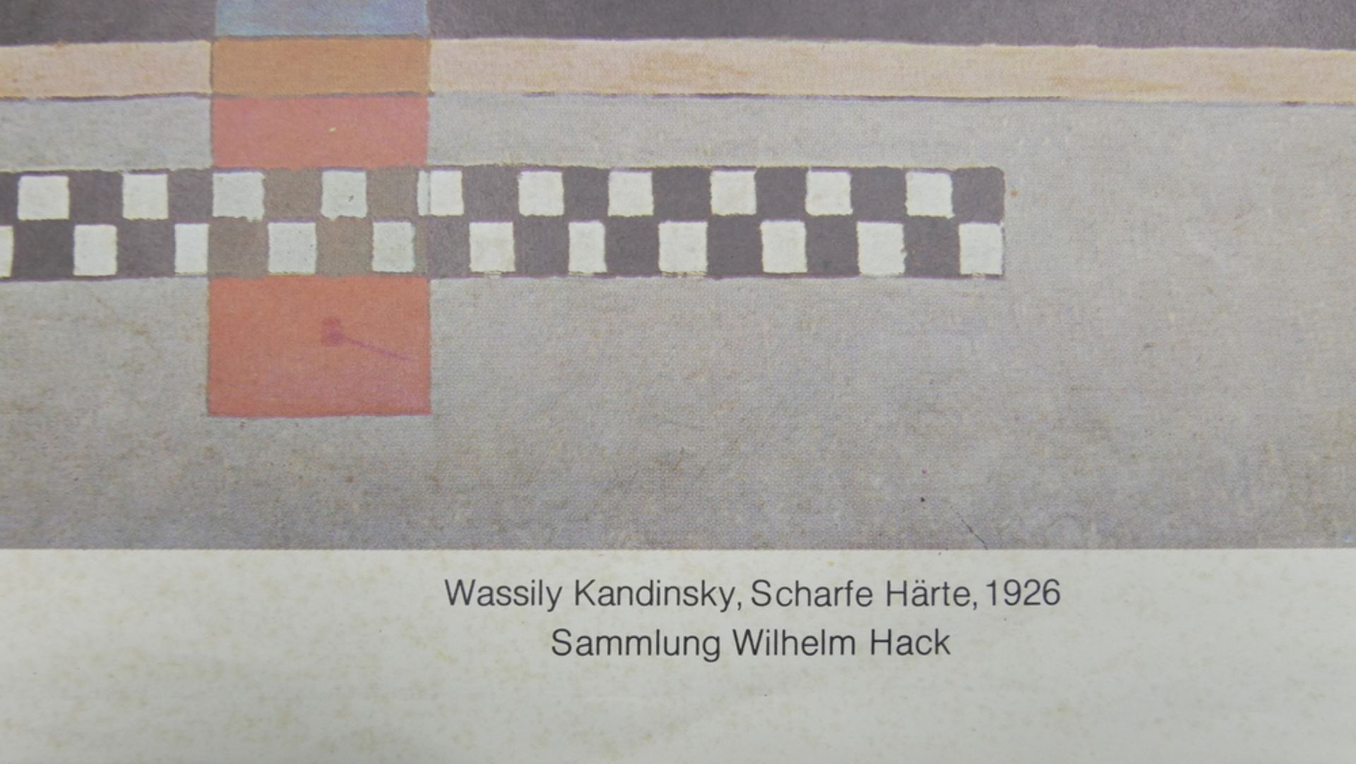 Wassily Kandinsky (1866 - 1944), "Scharfe Härte 1926", Farblithographie, Druck, Sammlung Wilhelm - Image 2 of 2