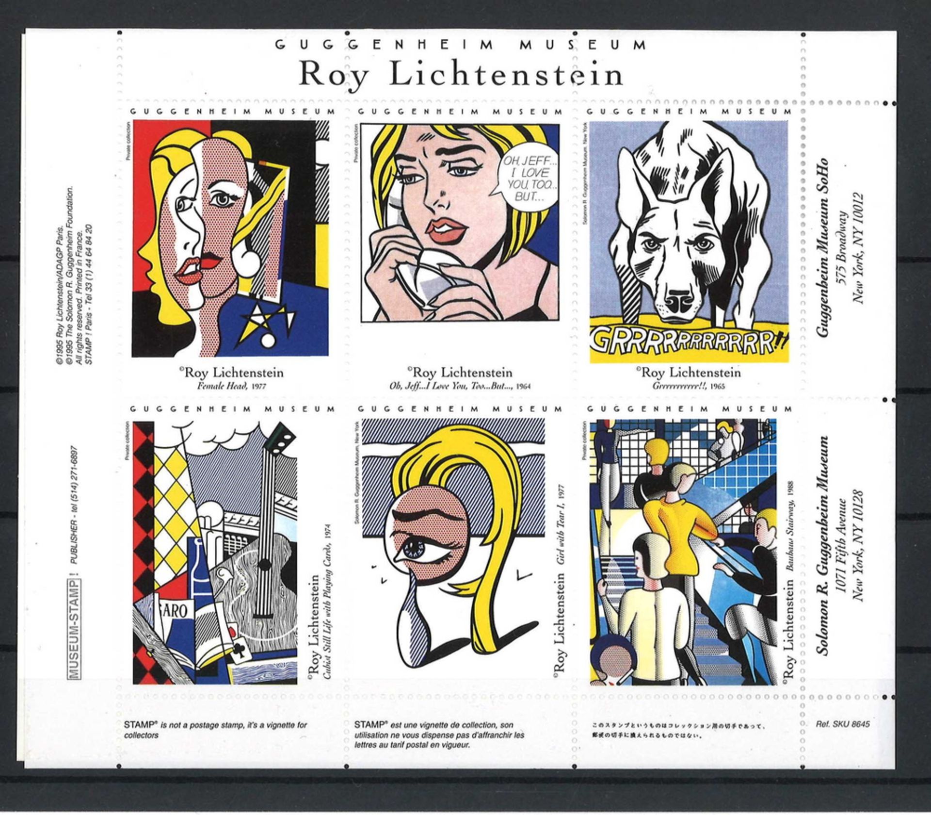 Vignette Guggenheim Museum 1995 Roy Lichtenstein. Top Erhaltung