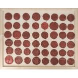 Sammlung verschiedener Siegel aus Auflösung einer riesigen Siegelsammlung.