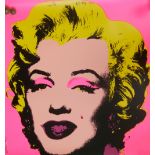 Screenprint "Marilyn Monroe" von Andy Warhol, wohl 1967, Maße: Breite ca. 84 cm und Höhe ca. 84